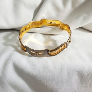 Bangle BRACELET FAUX TRICOLOR GOLD FASHION
